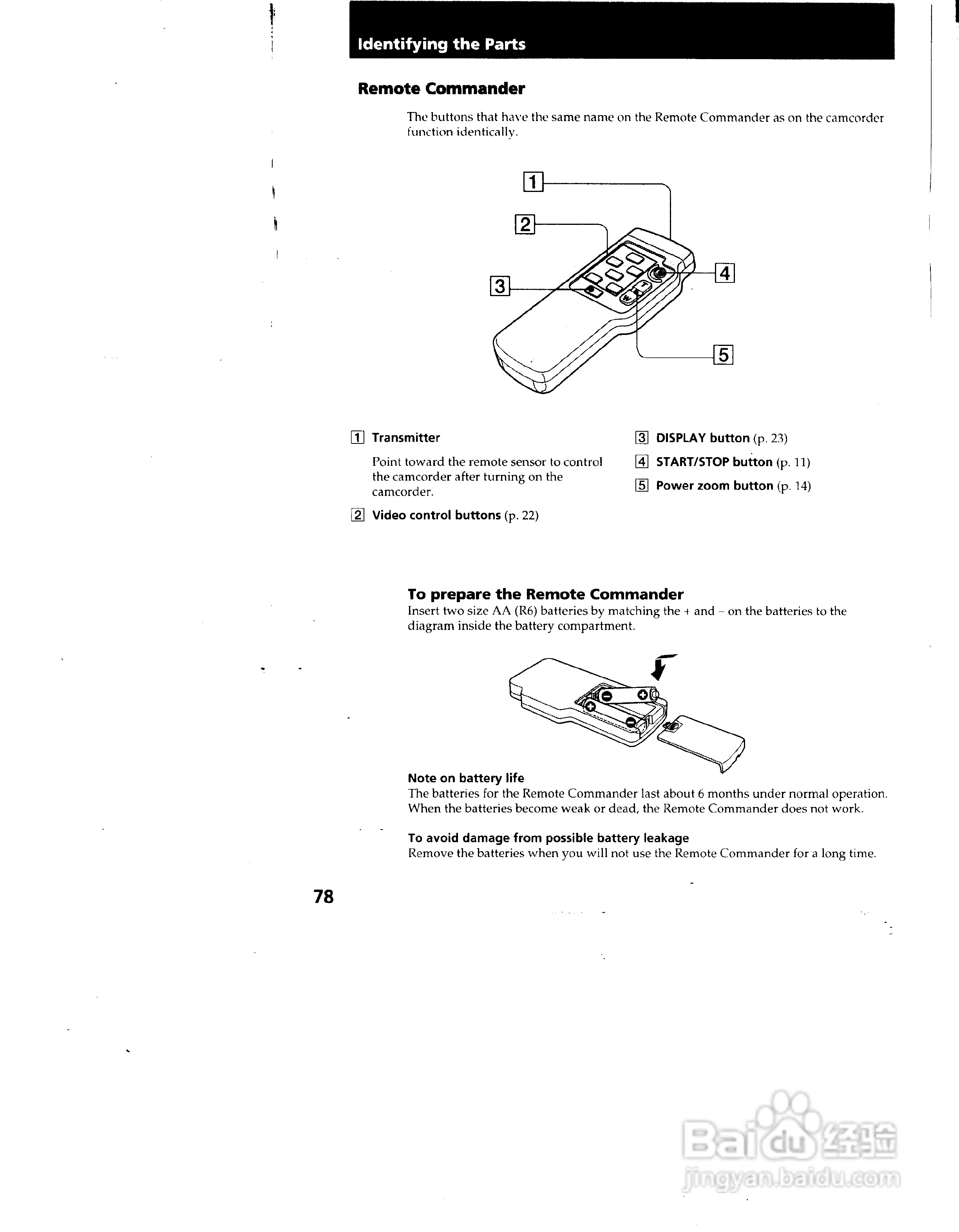 索尼CCD-TRV72模拟摄像机说明书:[8]