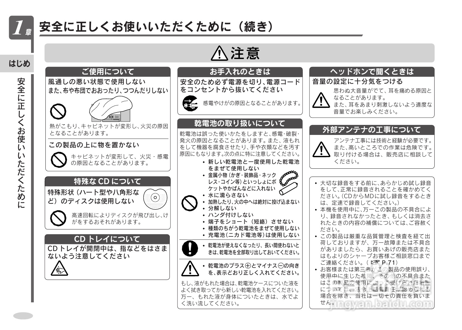 SHARP SD-CX9音响使用说明书:[1]