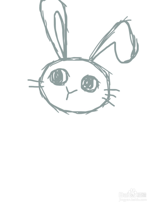 兔子简笔画彩色
