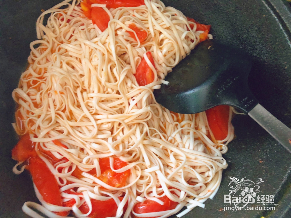 给对象做的番茄鸡蛋炒面