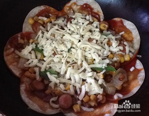 脆皮腊肠玉米披萨平底锅版