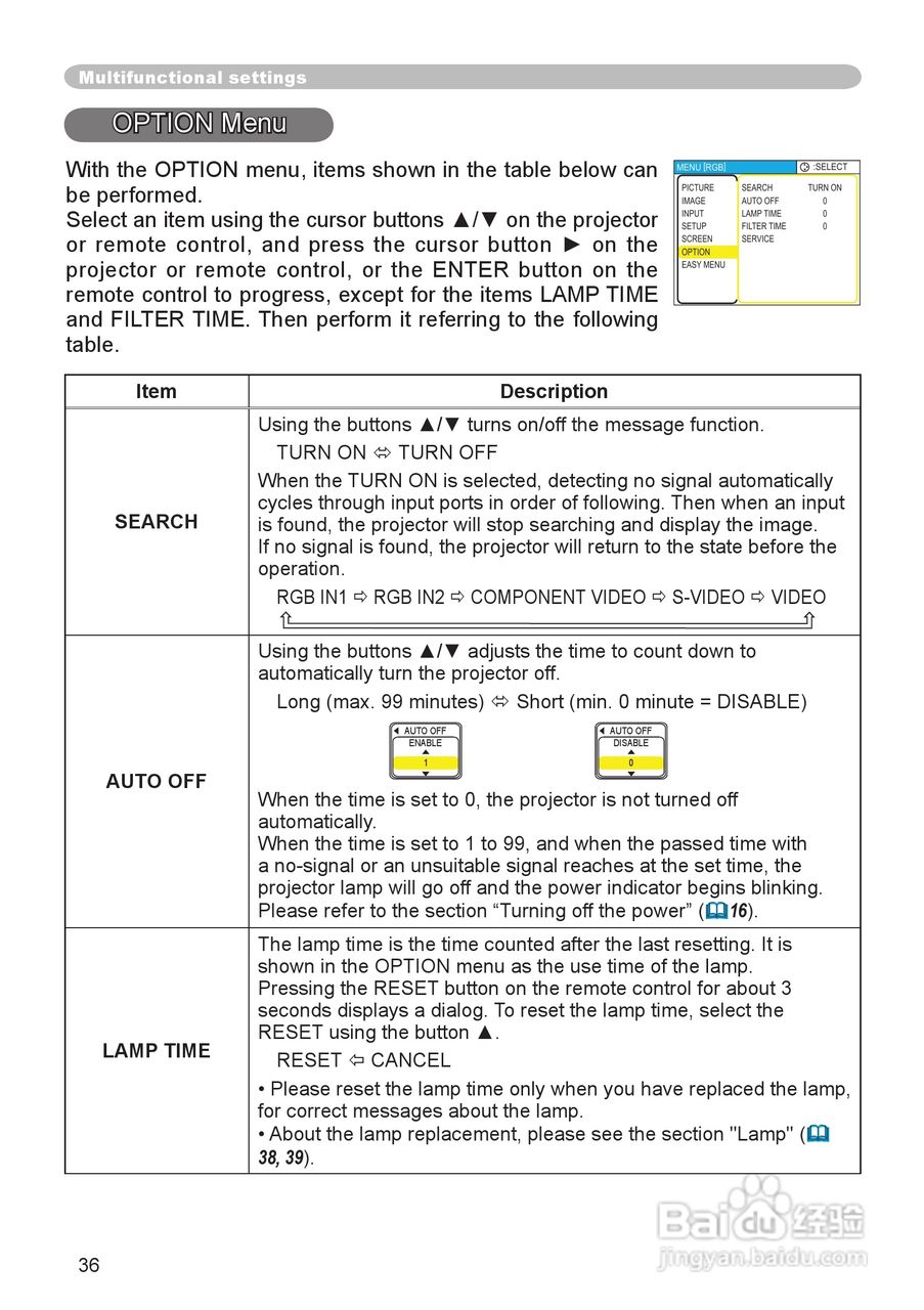 日立 CP-X345投影机说明书:[4]