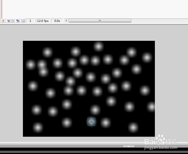 flash制作绘制雪花飞舞的场景