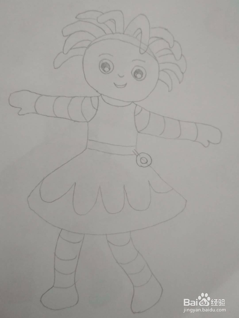 多妈简笔画花园宝宝唔西·迪西