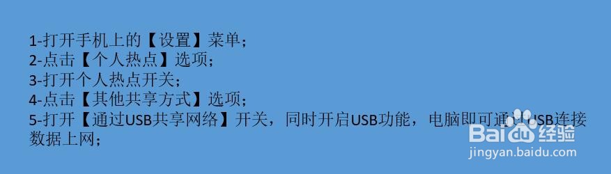 VIVO手机通过USB共享热点