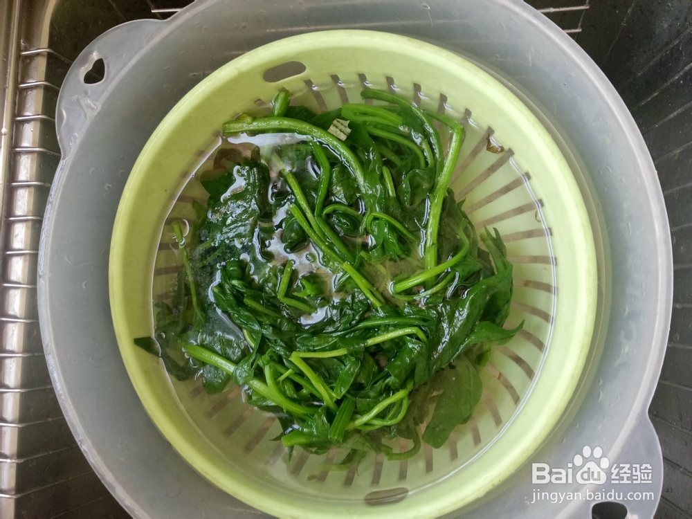 菠菜鸡蛋糕（保鲜膜版）