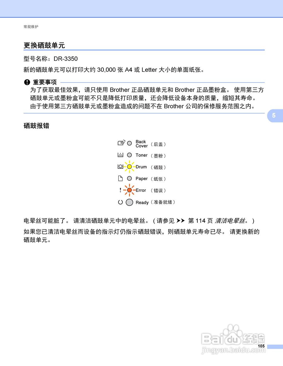 Brother HL-5445D打印机说明书:[12]