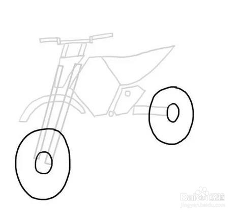 如何画摩托车