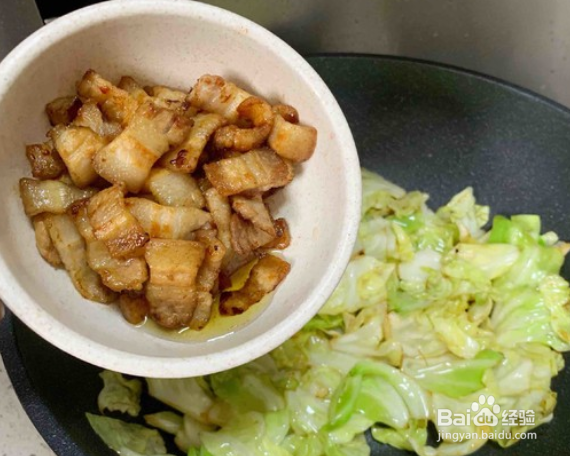 油腐乳包菜炒肉