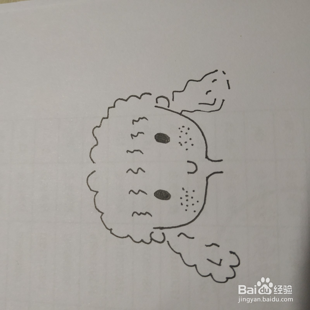 手账本女孩简笔画