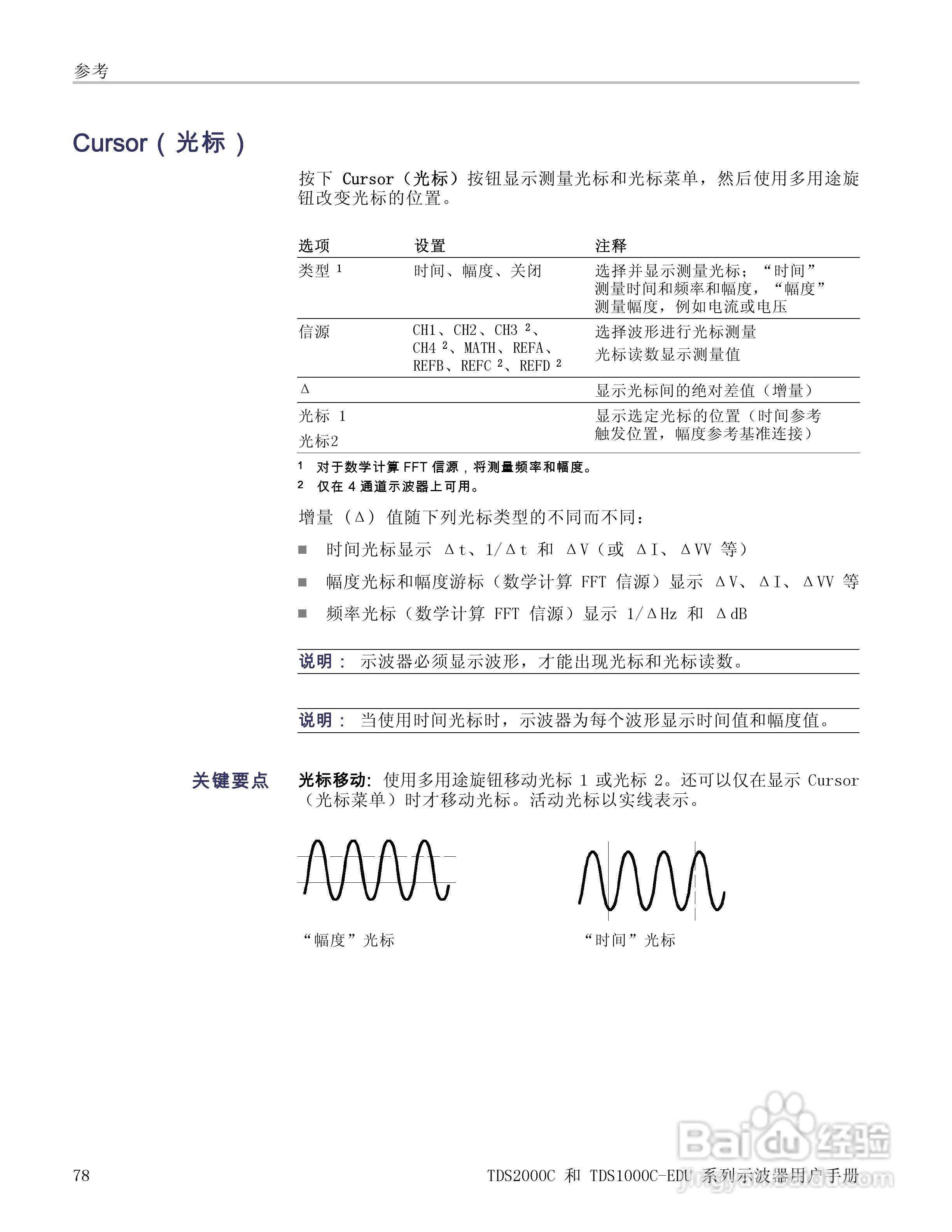 泰克TDS1012C-EDU数字存储示波器用户手册:[10]