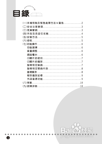 旺德电通PRC-C08 手提CD音响说明书