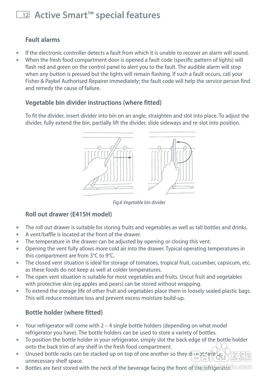 斐雪派克E522BRXFD2冰箱说明书:[2]