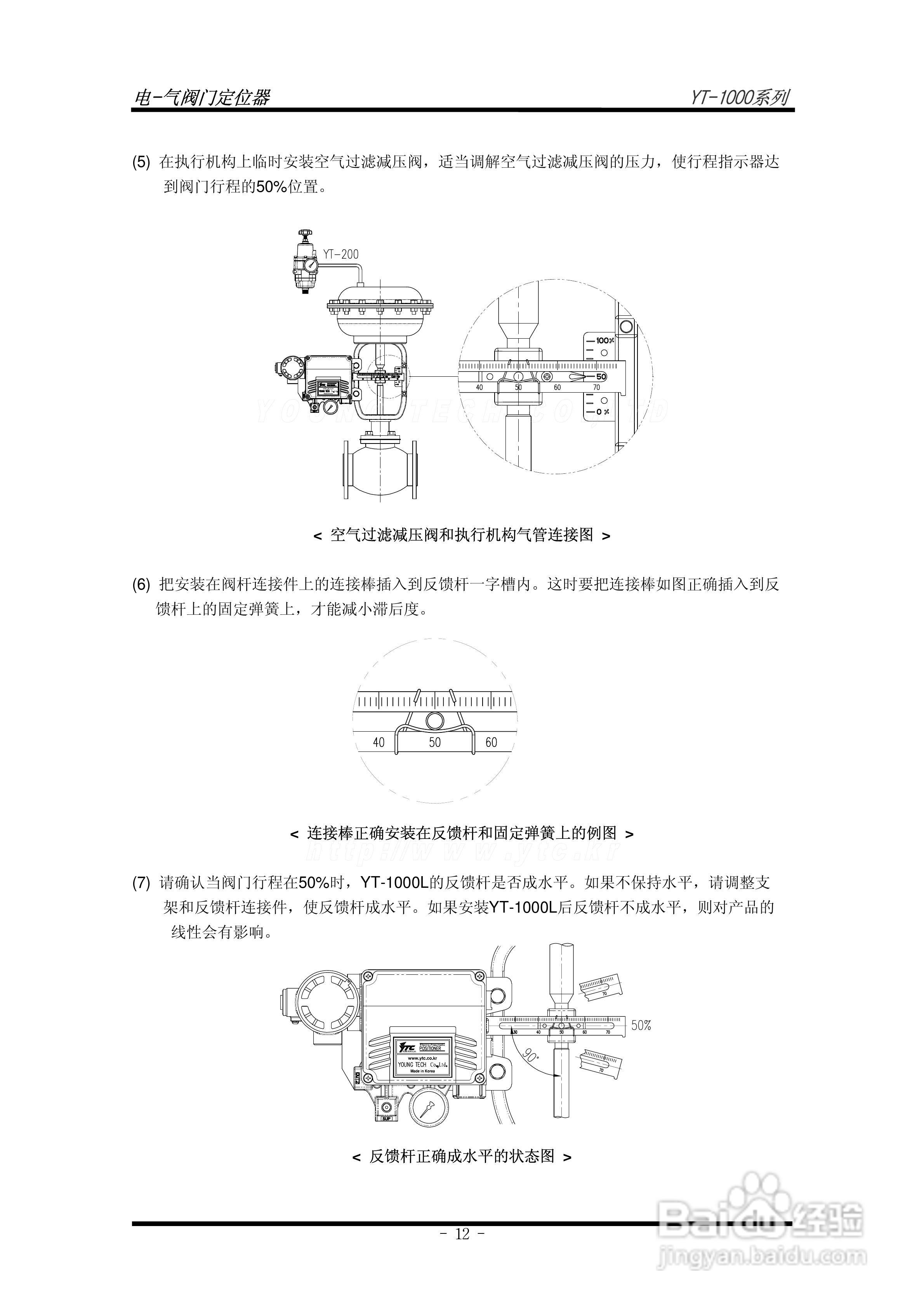 电气阀门定位器 YT-1000系列 使用说明书:[2]