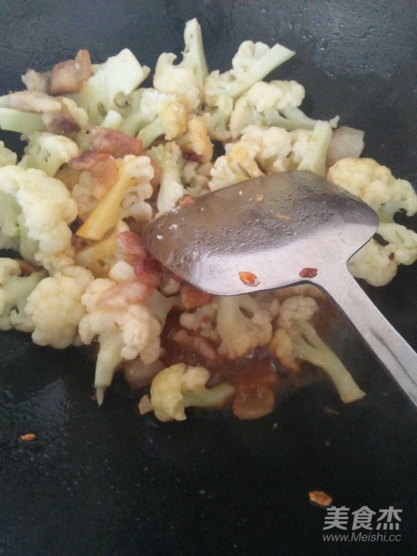 花菜肉片的做法