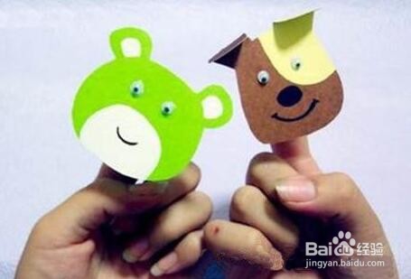 用卡纸DIY有趣的儿童手指玩偶