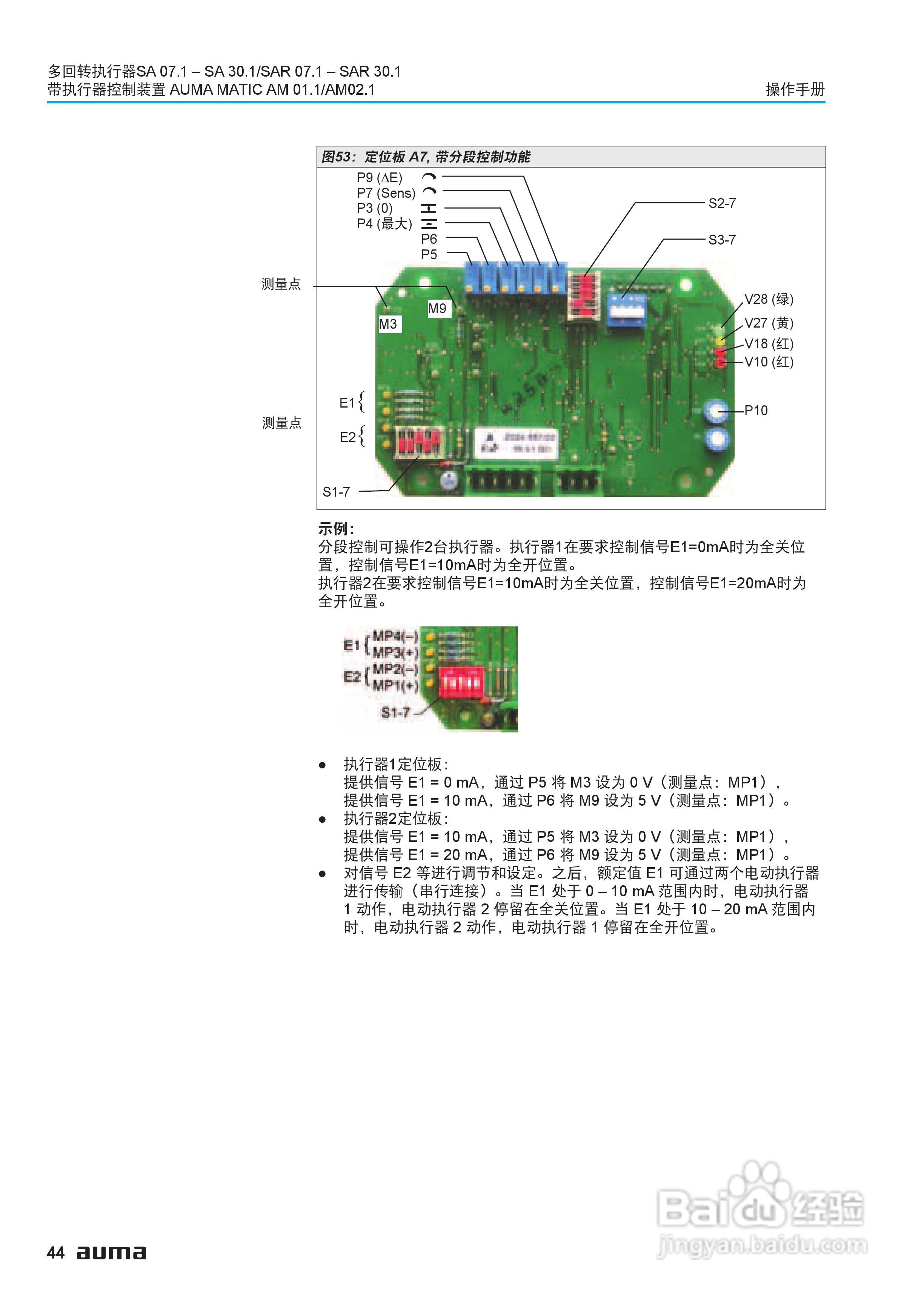 AUMA电动多回转执行器操作说明书:[5]