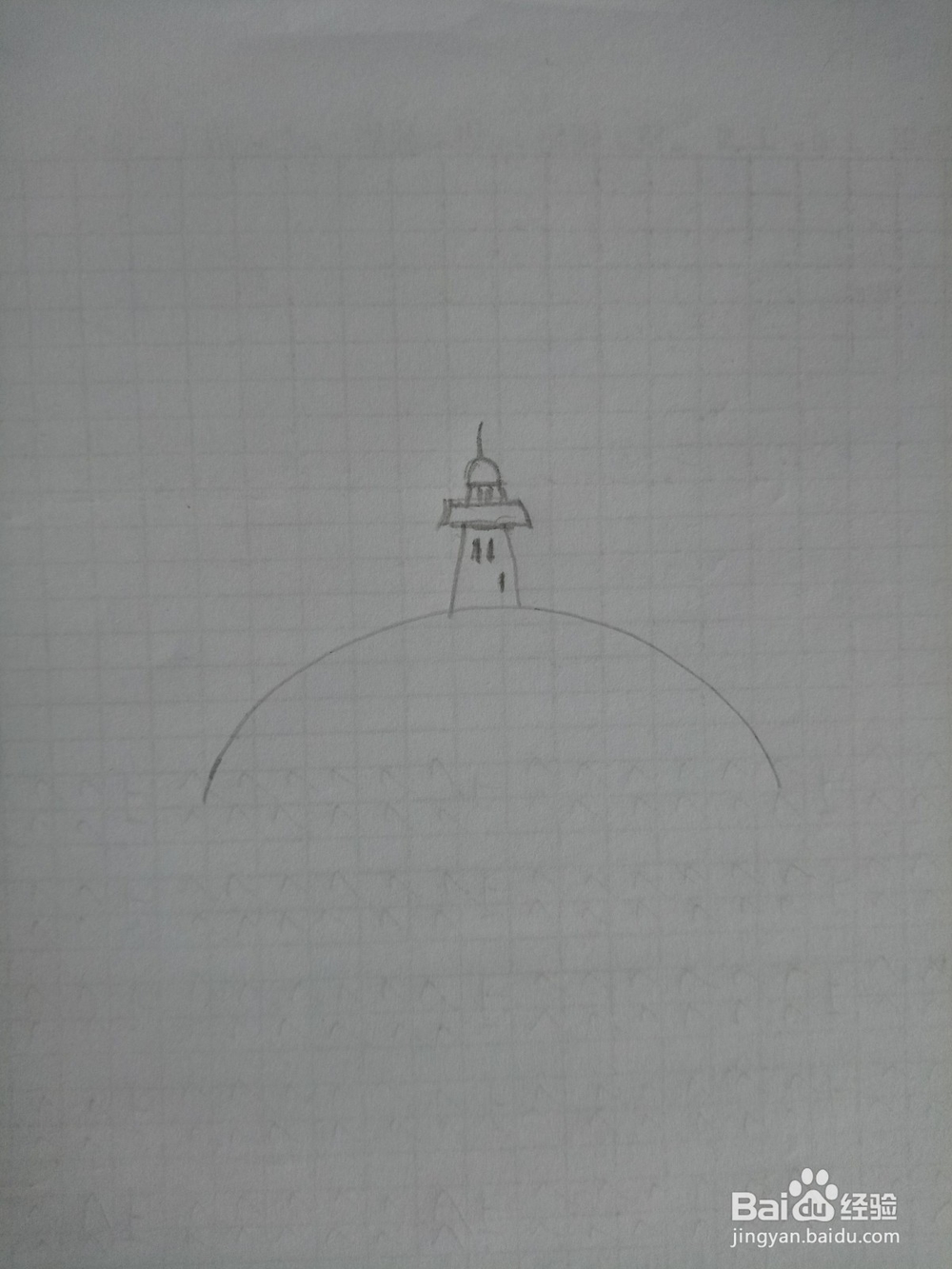 灯塔的简笔画