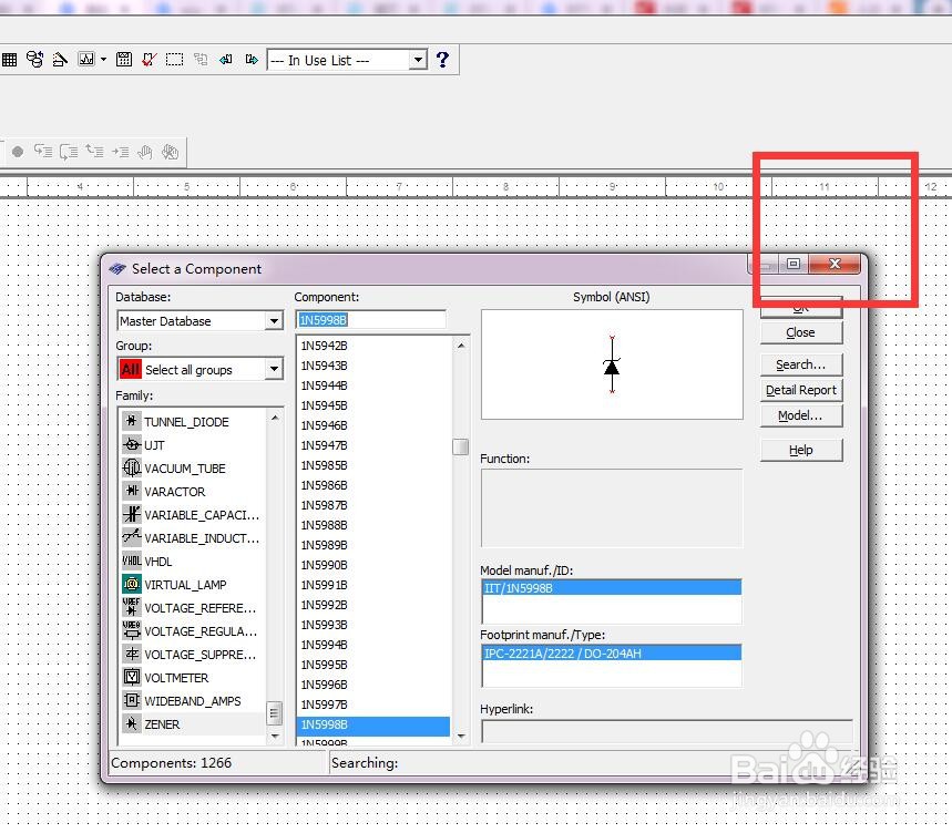 如何使用Multisim绘制1N5998B二极管？