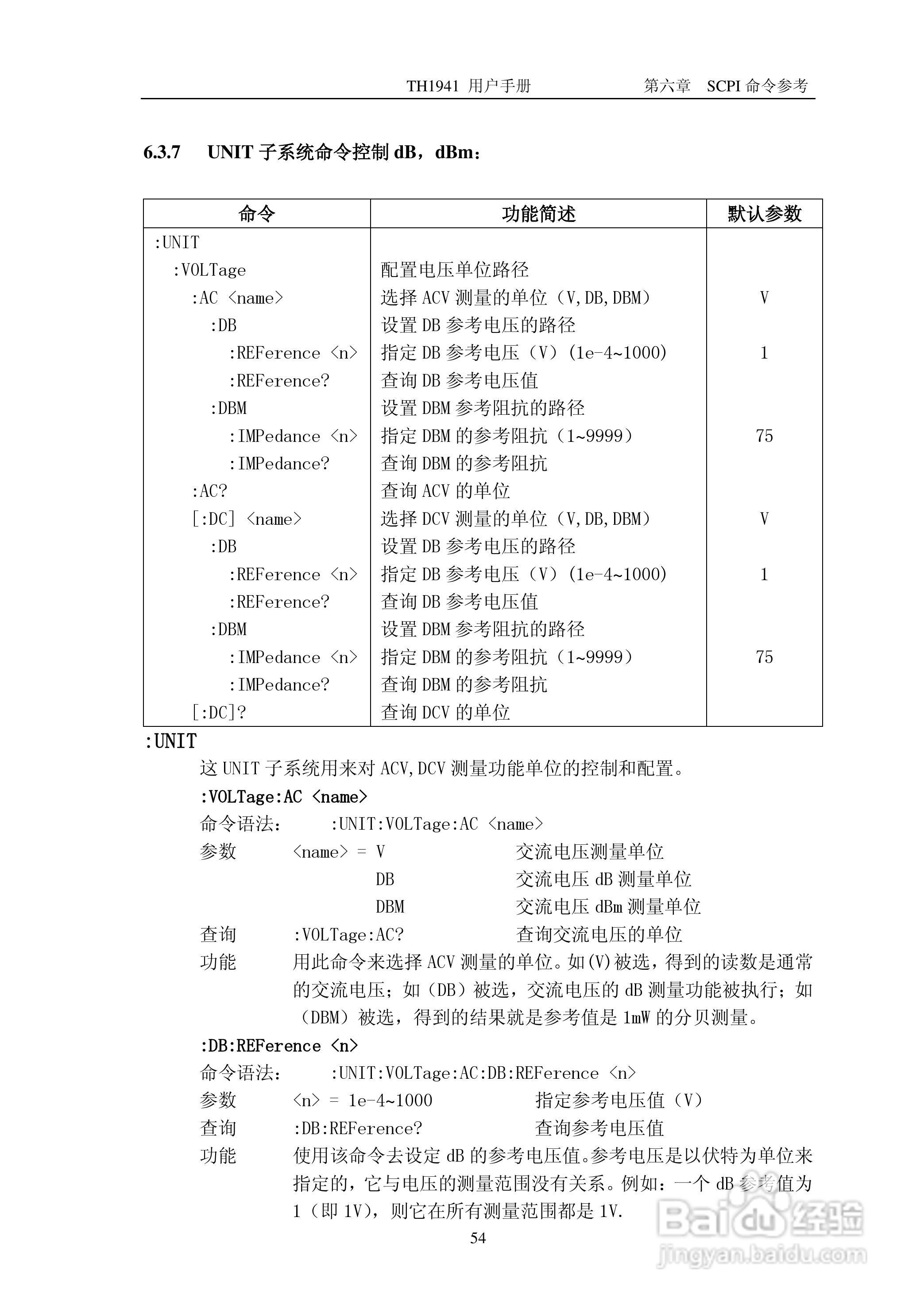 锦流源电子TH1941数字多用表说明书:[6]