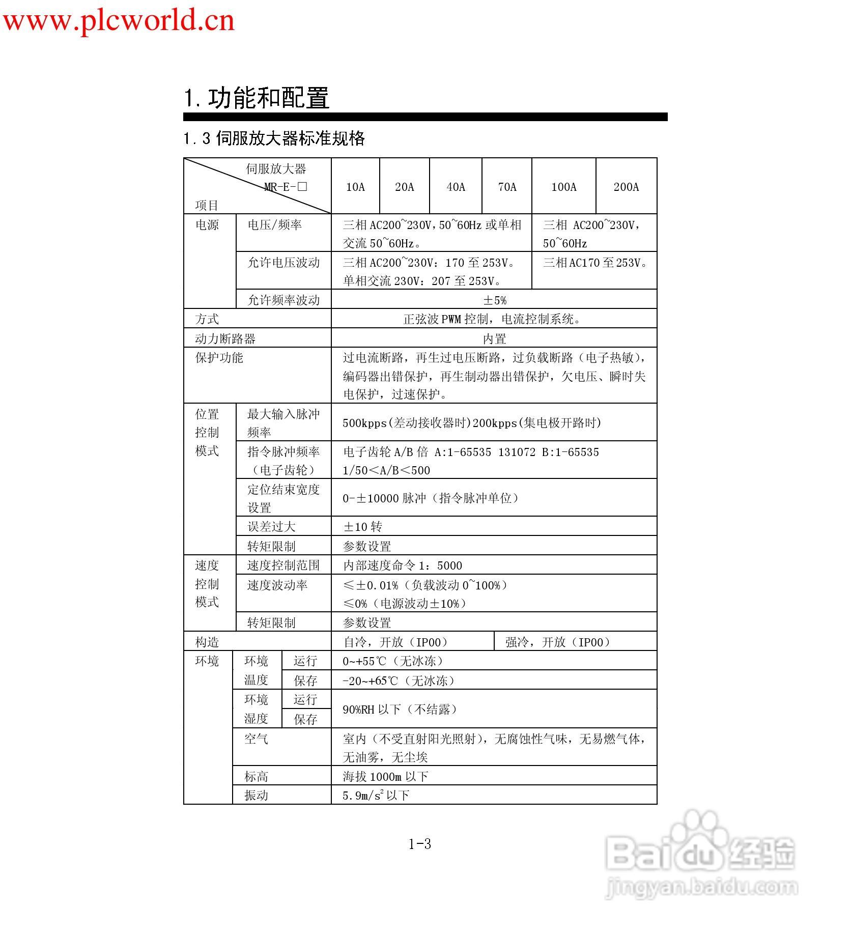 MR-E-A伺服放大器使用手册:[2]