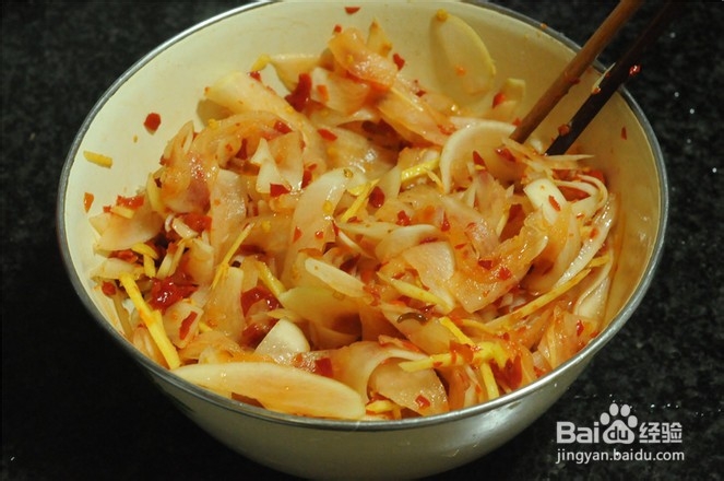 开胃小菜拌萝卜条