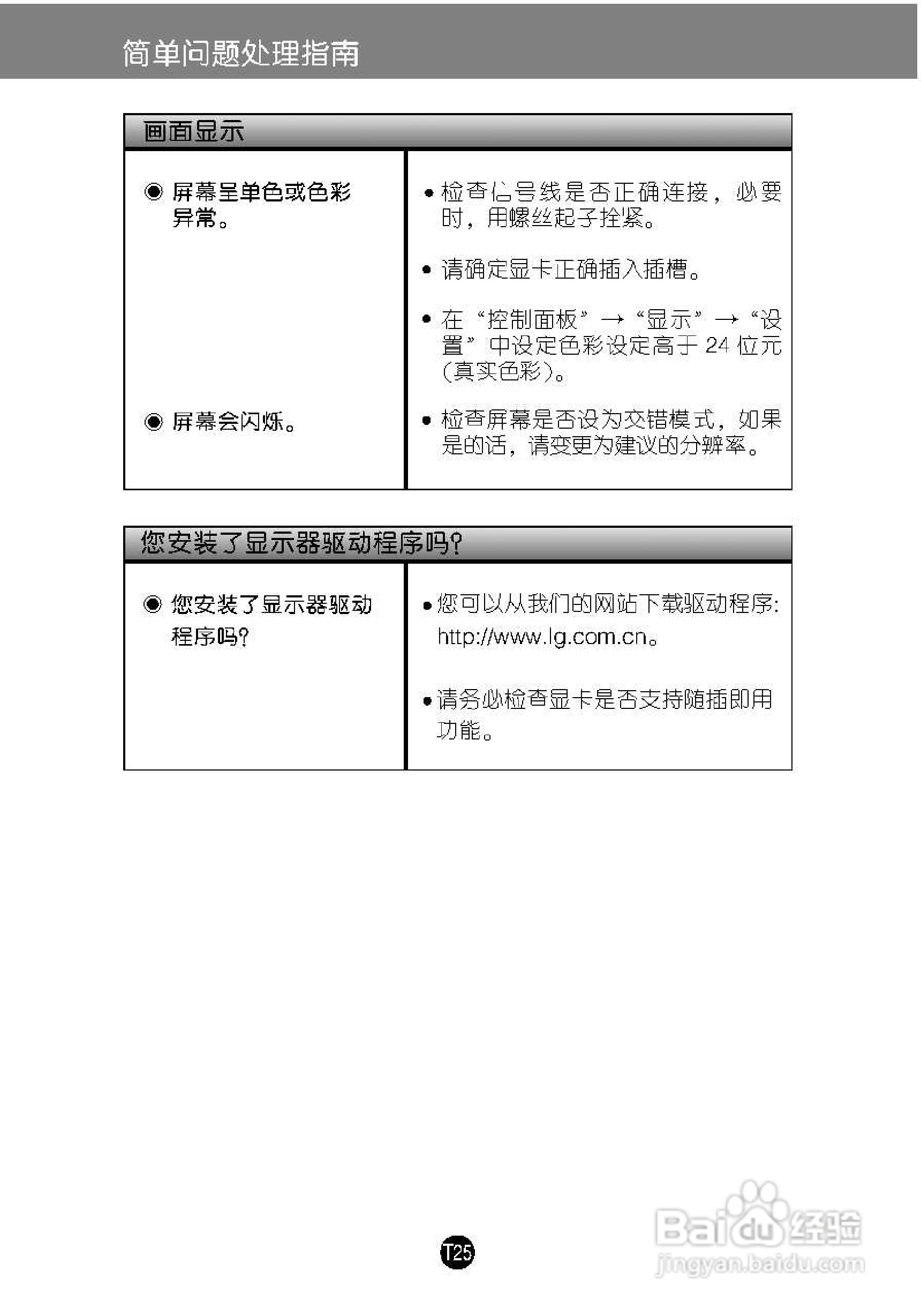 LG W1946S液晶显示器使用说明书:[3]