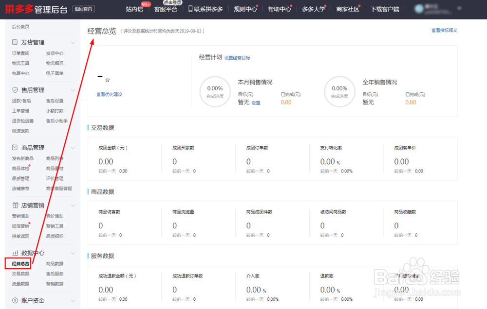 拼多多管理后台功能简单介绍