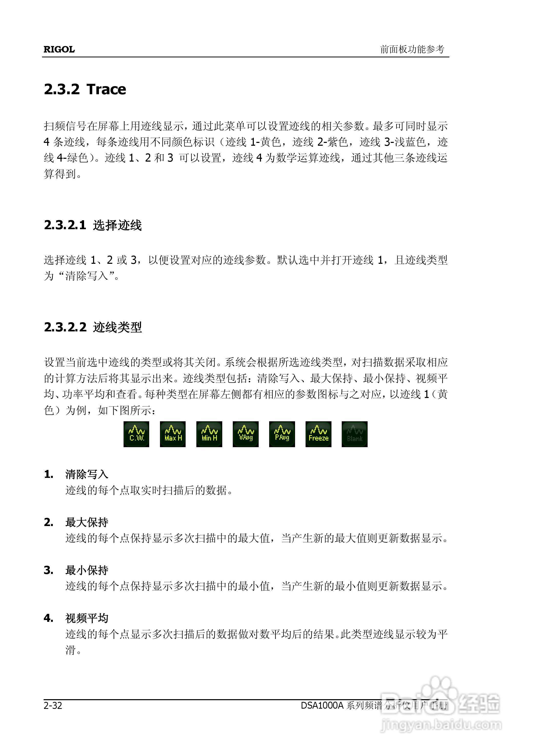 普源DSA1000A系列频谱分析仪说明书:[8]