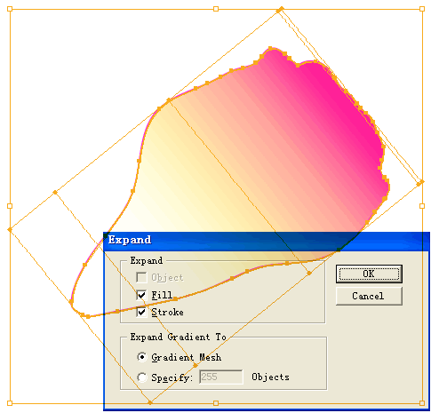 设计教程:用网格工具绘制花瓣