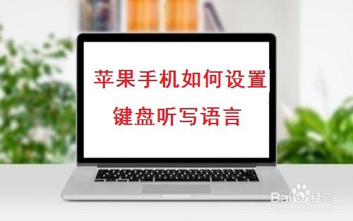 <b>苹果手机如何设置键盘听写语言</b>