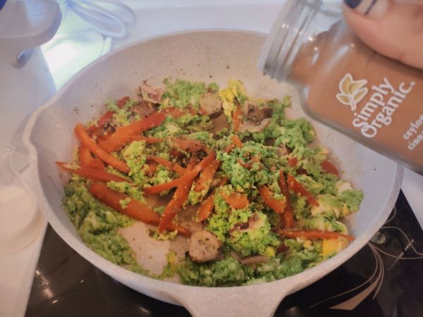 芝士培根肉肠奶油焗