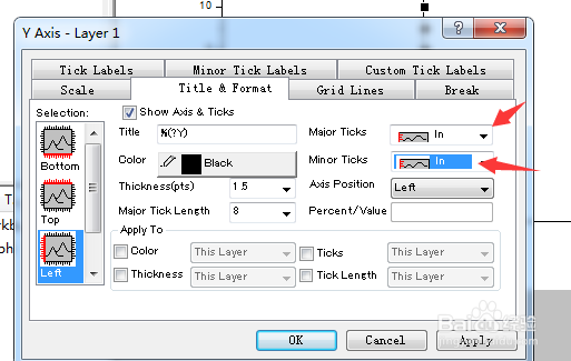 如何采用origin绘制直线
