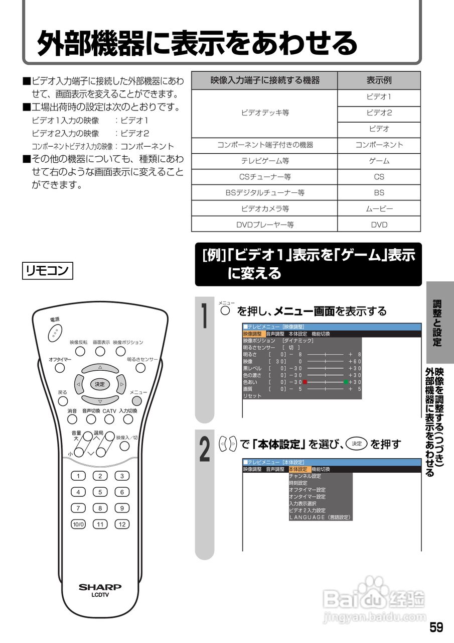 SHARP LC-20S1显示器说明书:[6]