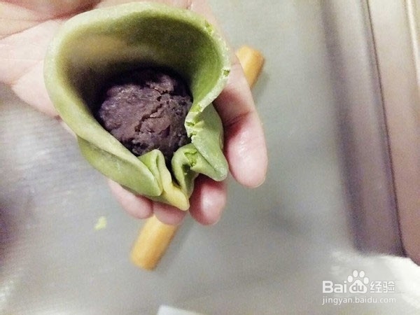 教你怎么做抹茶红豆酥