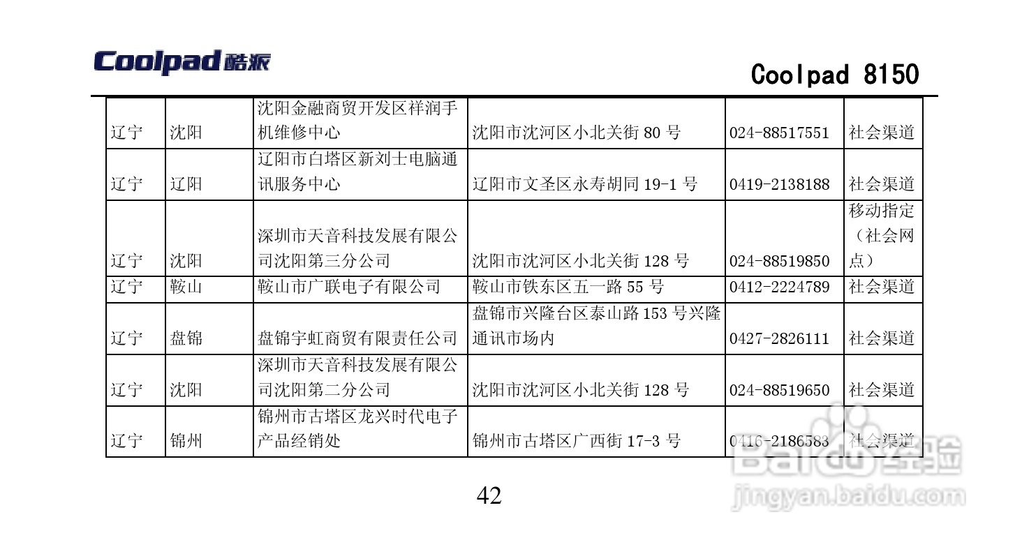 酷派 Coolpad 8150手机说明书:[9]