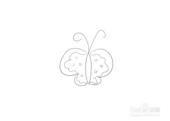 简笔画之如何画一只蝴蝶