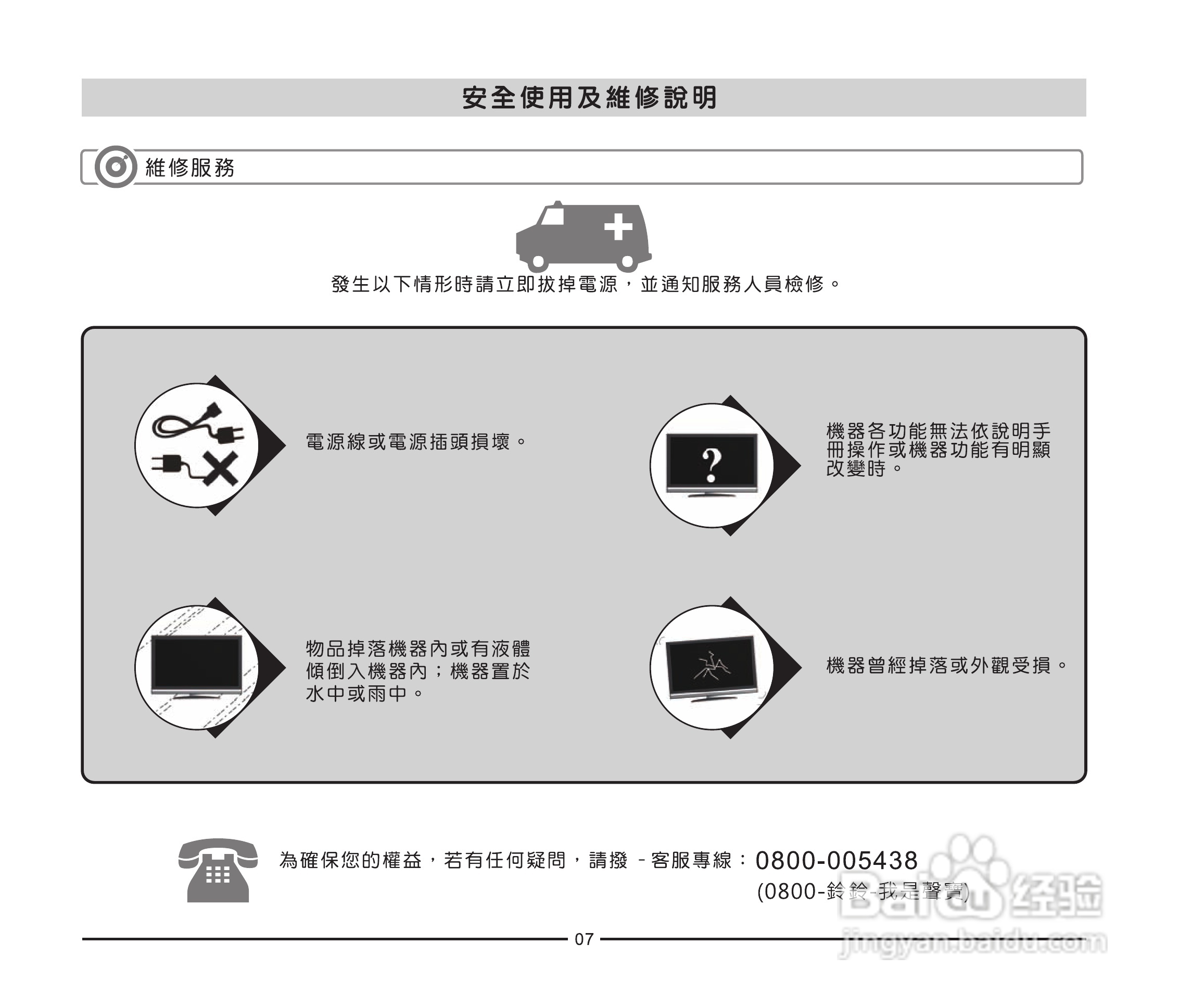 声宝LM-42P256型多媒体液晶显示器说明书:[1]