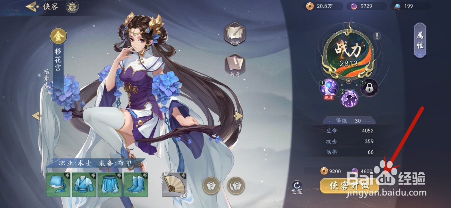 武林闲侠怎么升级侠客