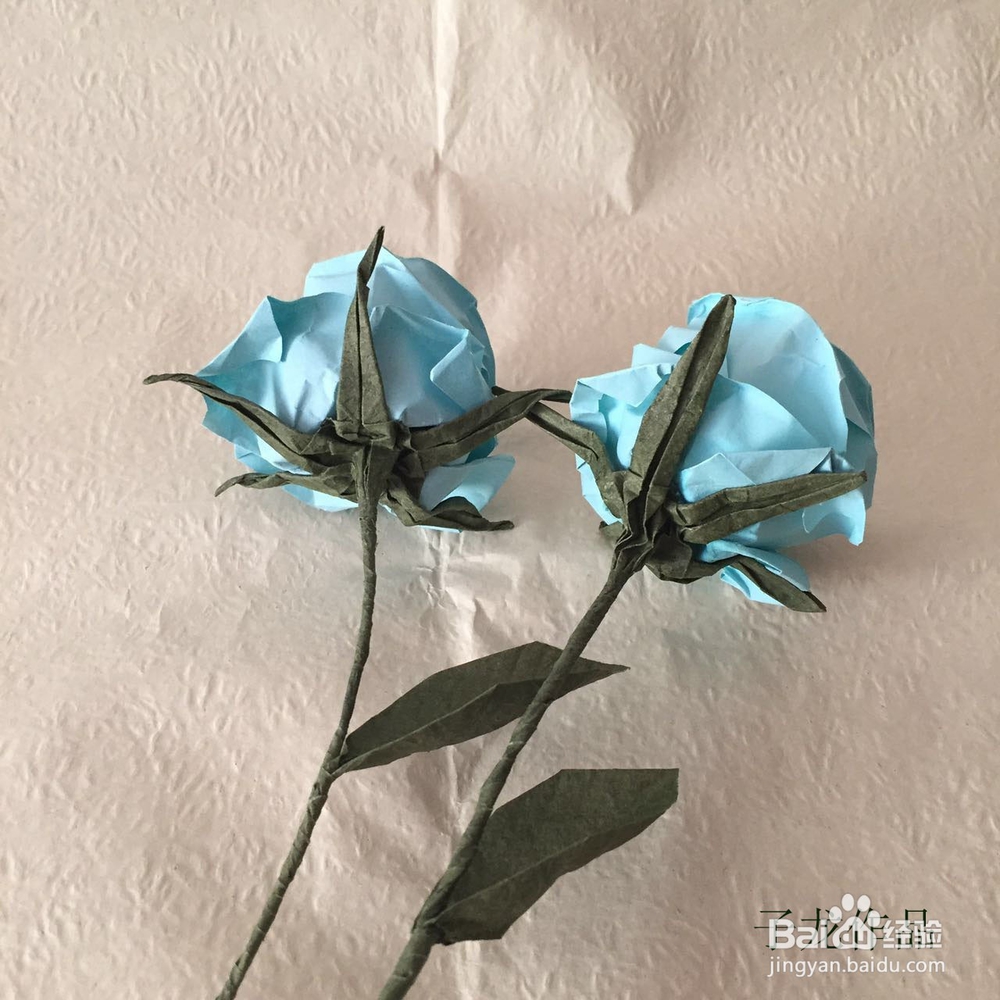 玫瑰叶子折纸教程 超简单超逼真 几步搞定