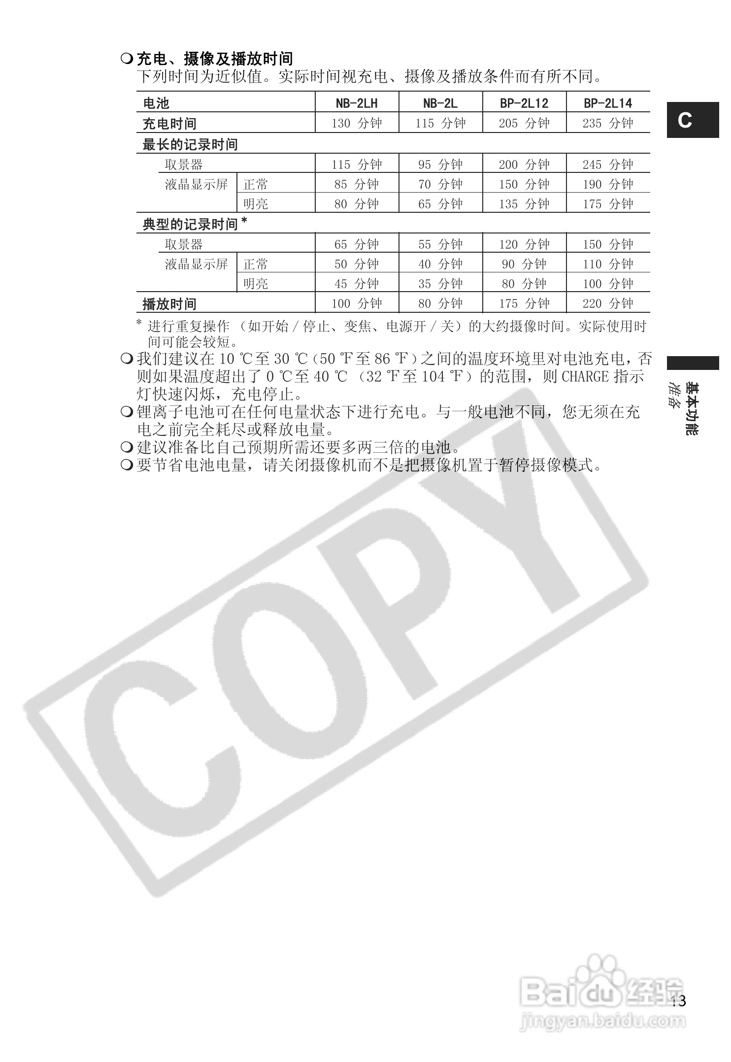 佳能MV880Xi数码摄像机使用说明书:[2]