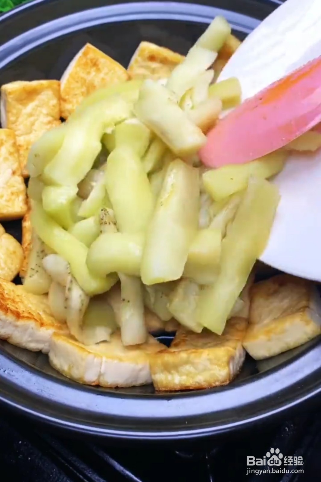 豆腐茄瓜肉末煲的做法