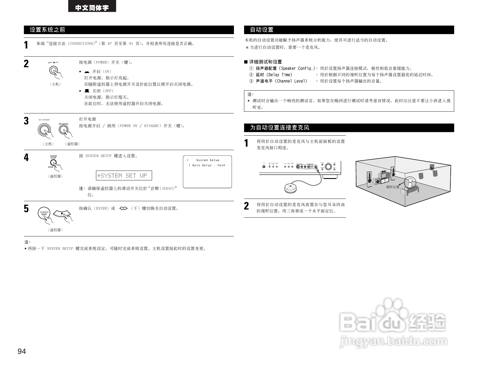 DENON AVR-2105收音环绕扩音机操作说明书:[5]