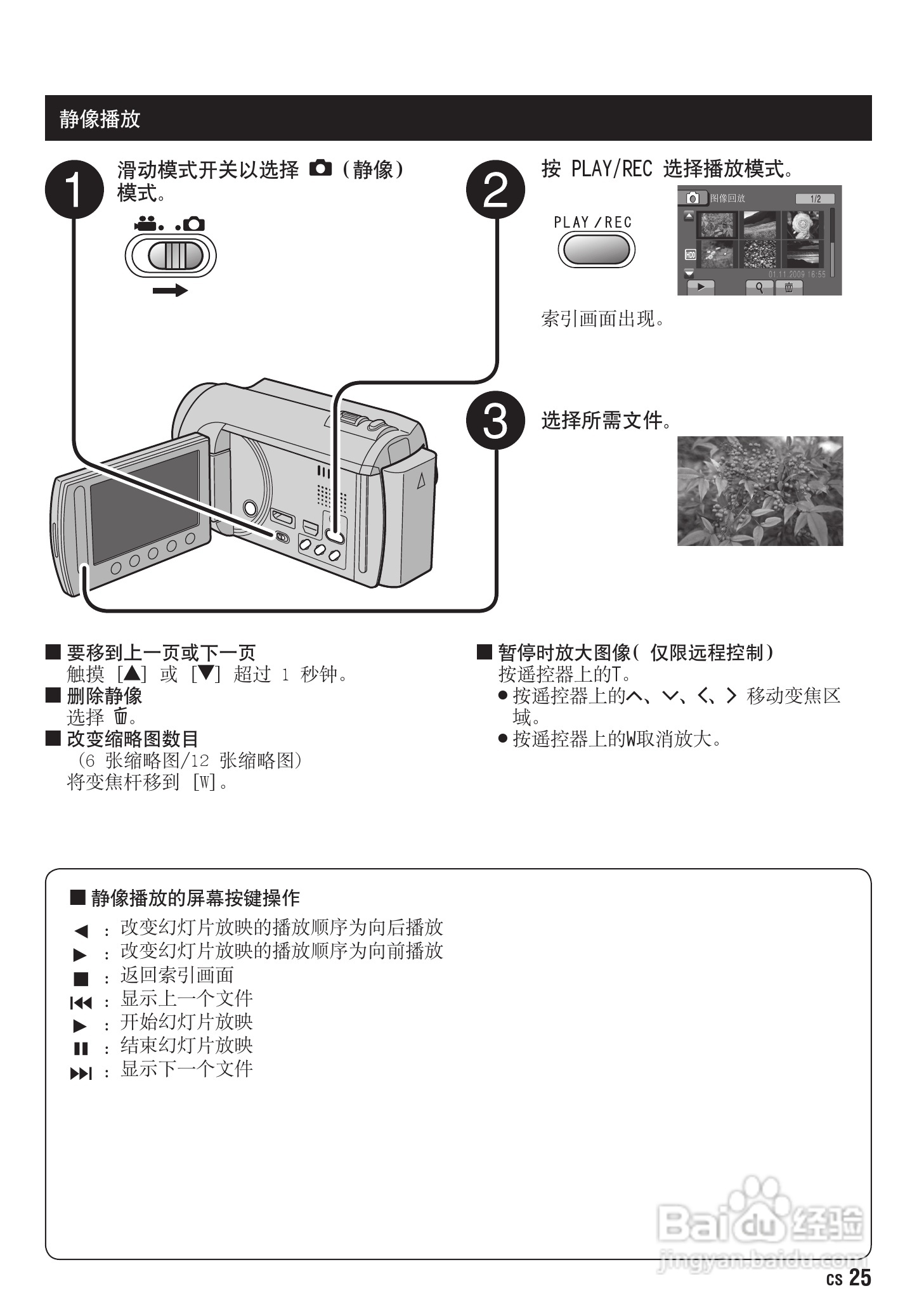 JVC GZ-HD300AC数码摄像机说明书:[3]