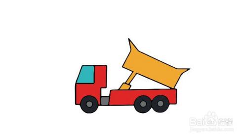 翻斗车怎么画才好看