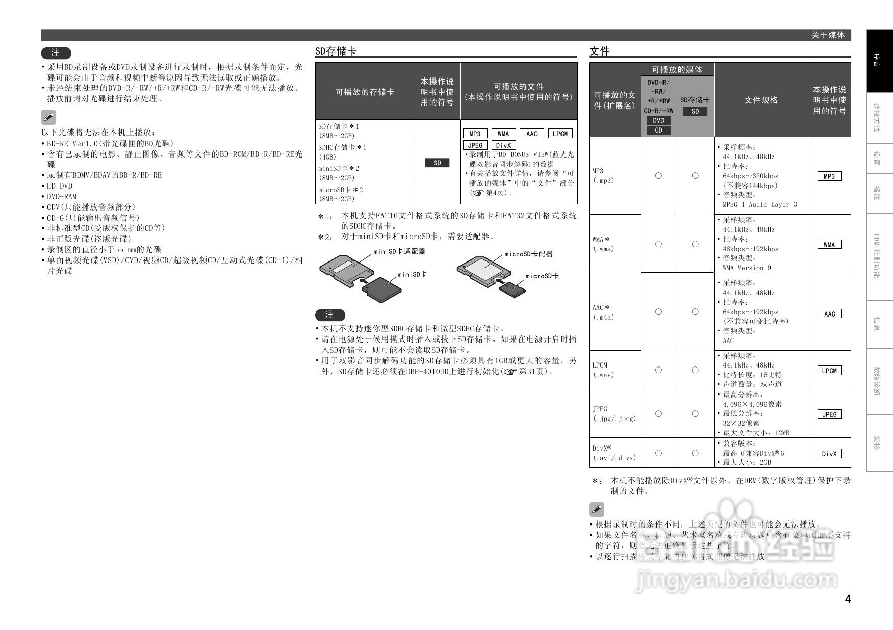 DENON DBP-4010UD通用蓝光播放机操作说明书:[1]
