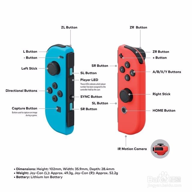 Switch 手柄怎么充电 百度经验
