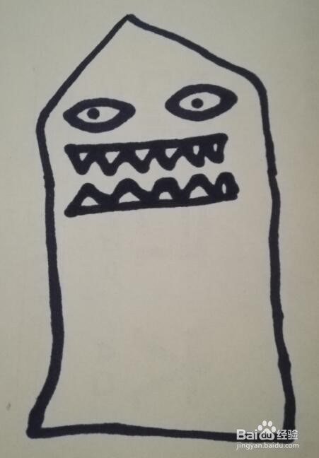 小怪兽的画法 小怪兽的简笔画