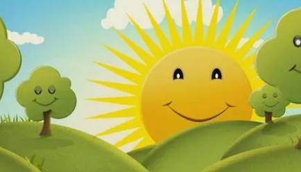 太阳公公的一天是这样的早上怎么样过了一会怎么样到了下午怎么样到了天黑了是