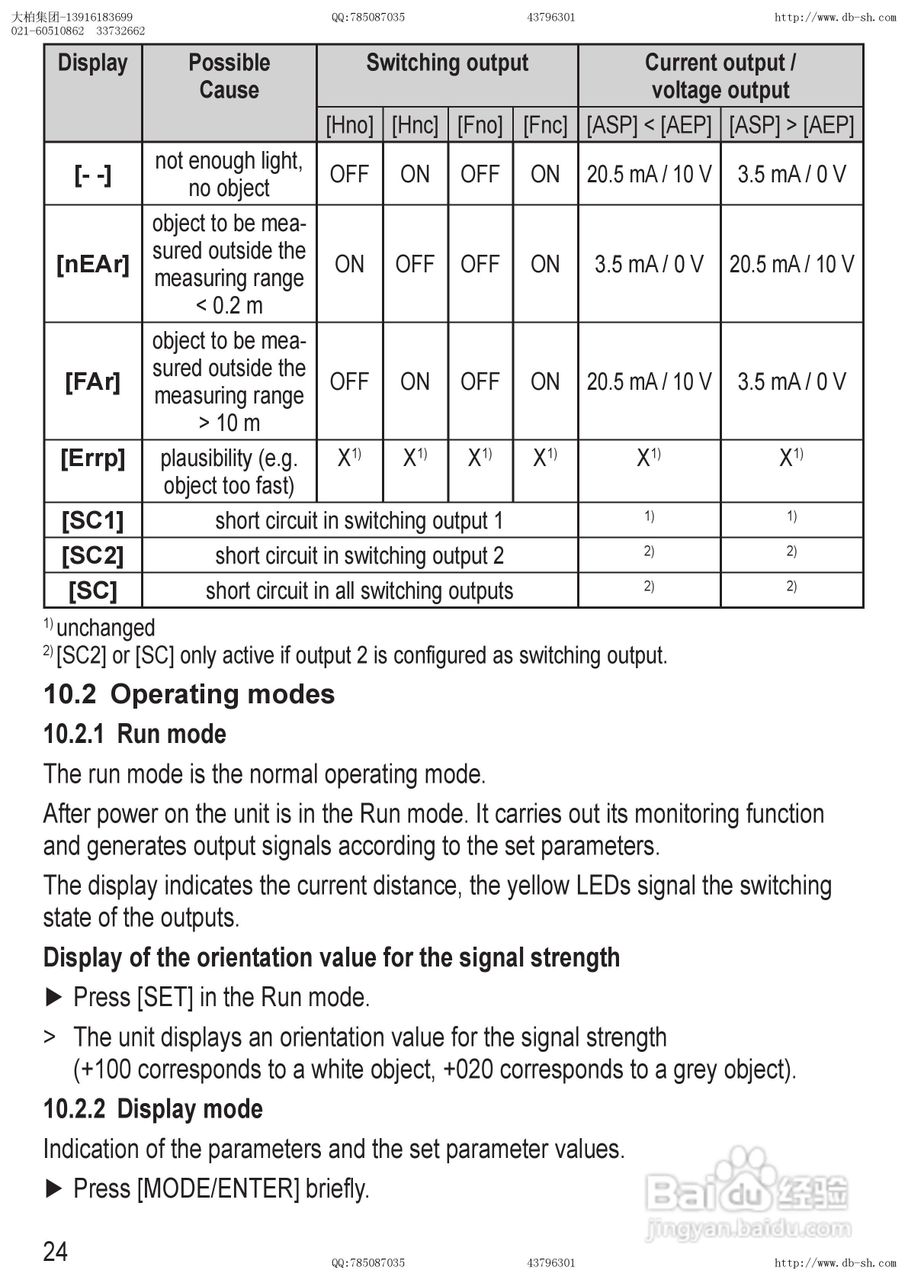 易福门测距传感器O1D105使用说明书:[3]